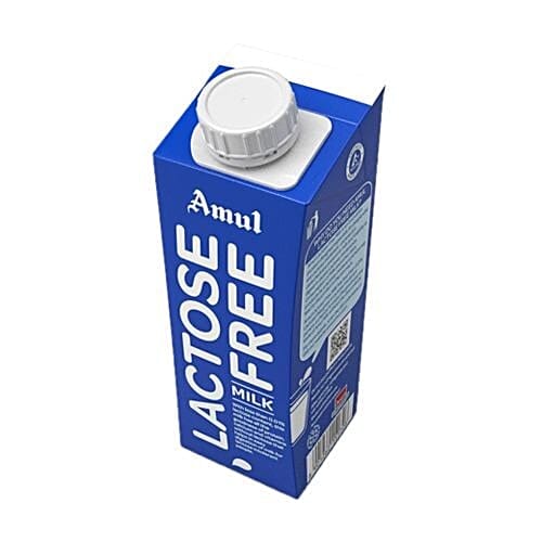 Amul Lactose Free Milk, 250 ml Tetra Pack