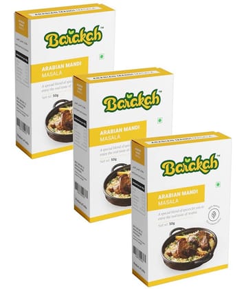 Barakah A special blend of spices Arabian Mandi Masala 50 gm Pack of 3
