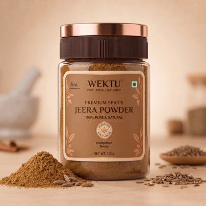 WEKTU Premium Jeera Powder, 100% Pure & Natural Cumin Powder.