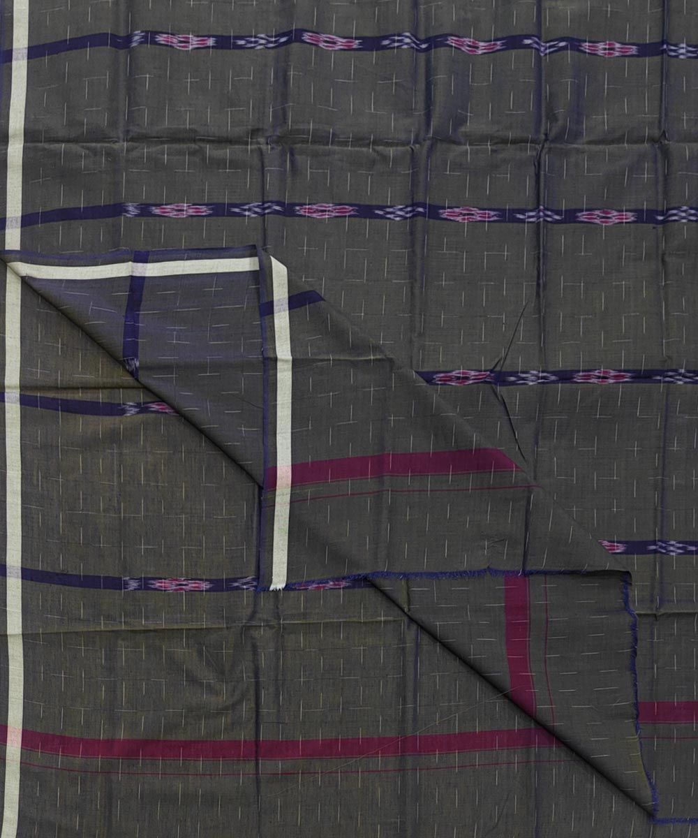 Olive Sambalpuri Handwoven Cotton Lungi SFCLUN2099