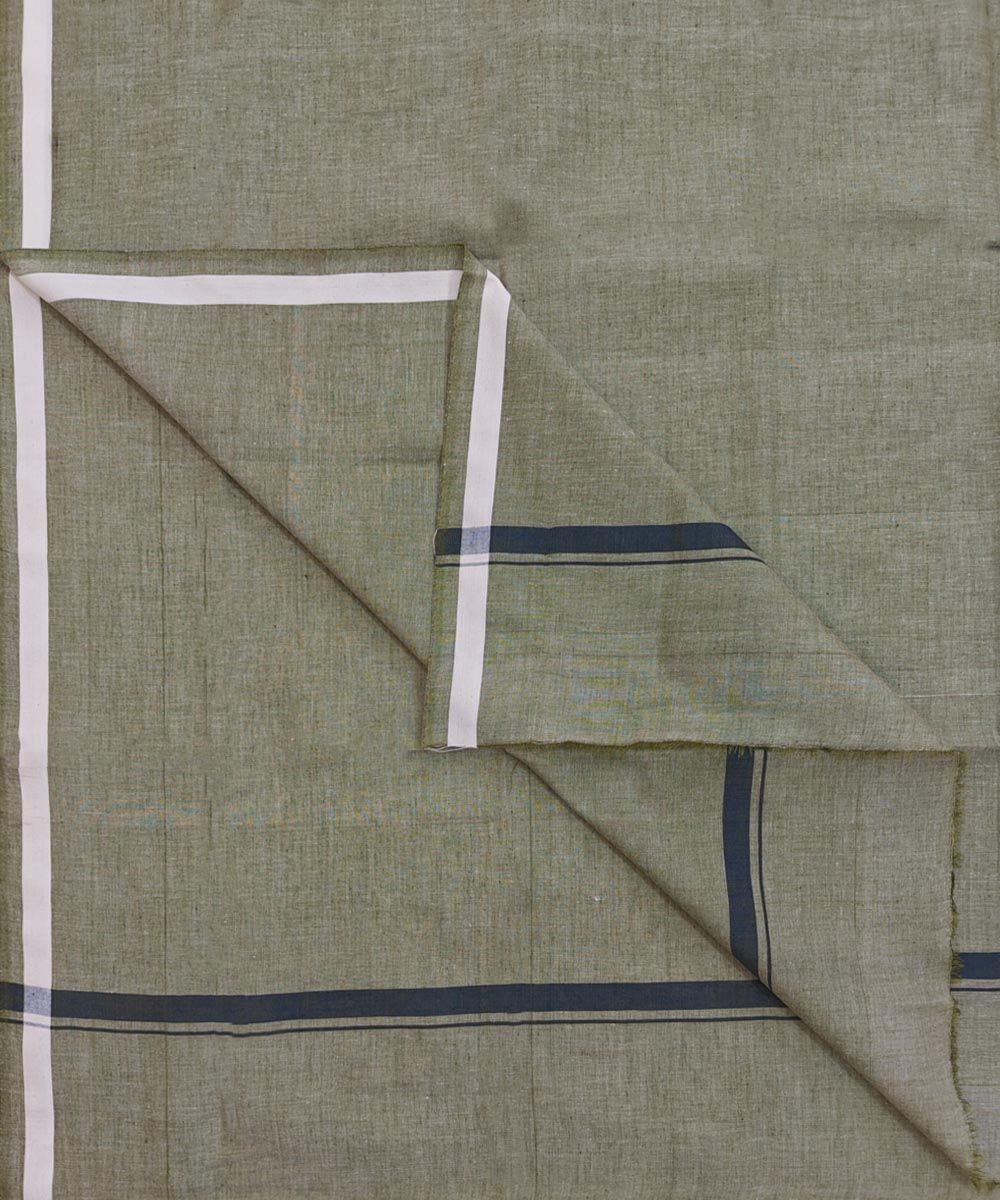 Olive Sambalpuri Handwoven Cotton Lungi SFCLUN2388