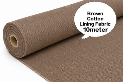Brown Cotton Lining Fabric, Brown Cotton Astar Ka Kapda, Brown Cotton Astara Batte, Brown Cotton Asthar Thuni, Brown Cotton Laining Gudda 10meter 