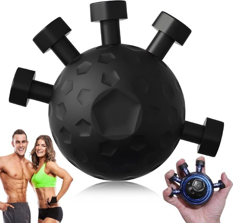 Hand Grip Strengthener,Ultimate Finger Exerciser Strength Trainer Exercise Ball Hand Strengthener Hand Balls Workout Equipment for Men & Women (Finger Exerciser)