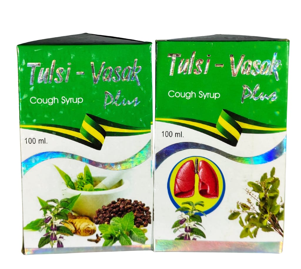 Tulsi-Vasak Cough & Respiratory Care Plus – Ayurvedic Immune Support, Natural Cough & Throat Remedy (Pack of 2)