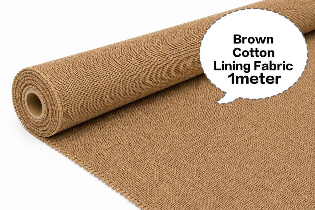 Brown Cotton Lining Fabric (Chhota Panna), Brown Cotton Lining Fibre (Chhota Panna), Brown Lining Cloth (Chhota Panna), Soft Brown Cotton Lining (Chhota Panna), Brown Garment Lining Fabric (Chhota Panna)