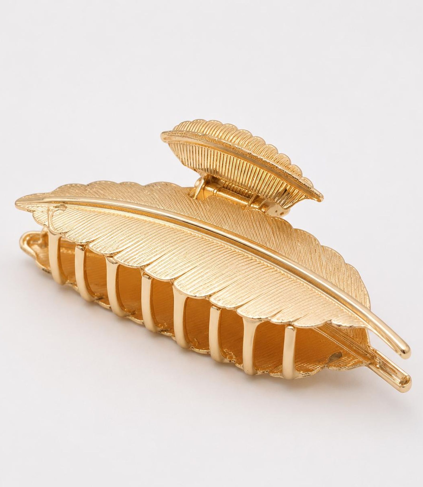 Metal Leaf Hair Clip for Women & Girls