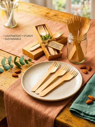 Disposable Premium Wooden Fork 160 mm 200 PCS