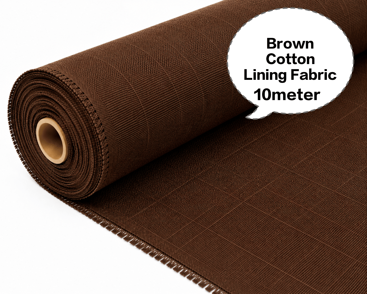 Brown Cotton Lining Fabric, Brown Cotton Astar Ka Kapda, Brown Cotton Astara Batte, Brown Cotton Asthar Thuni, Brown Cotton Laining Gudda 10meter 