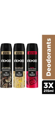AXE Bodyspray Deodorant Variety Pack - 3 x 215 ml