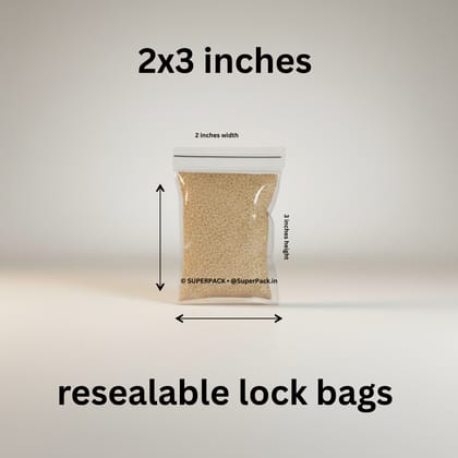 2x3inch ziplock pouches (pack of 200pcs)