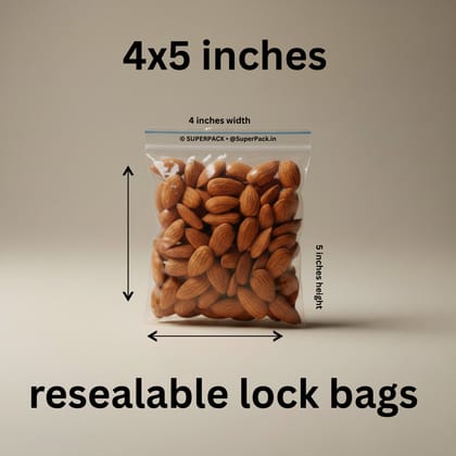 4x5 inch ziplock bag (pack of 200)