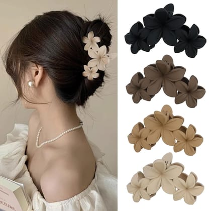 Matte Hair Claw Clip Set of 4pcs
