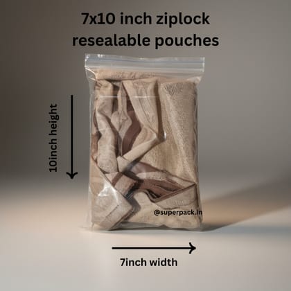 7x10 inch ziplock bag (pack of 100)