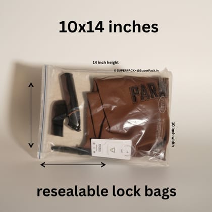 10x14 inch ziplock bag (pack of 100)