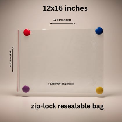 12x16 inches ziplock bag (pack of 100) 12x16 inches ziplock bag (pack of 100)