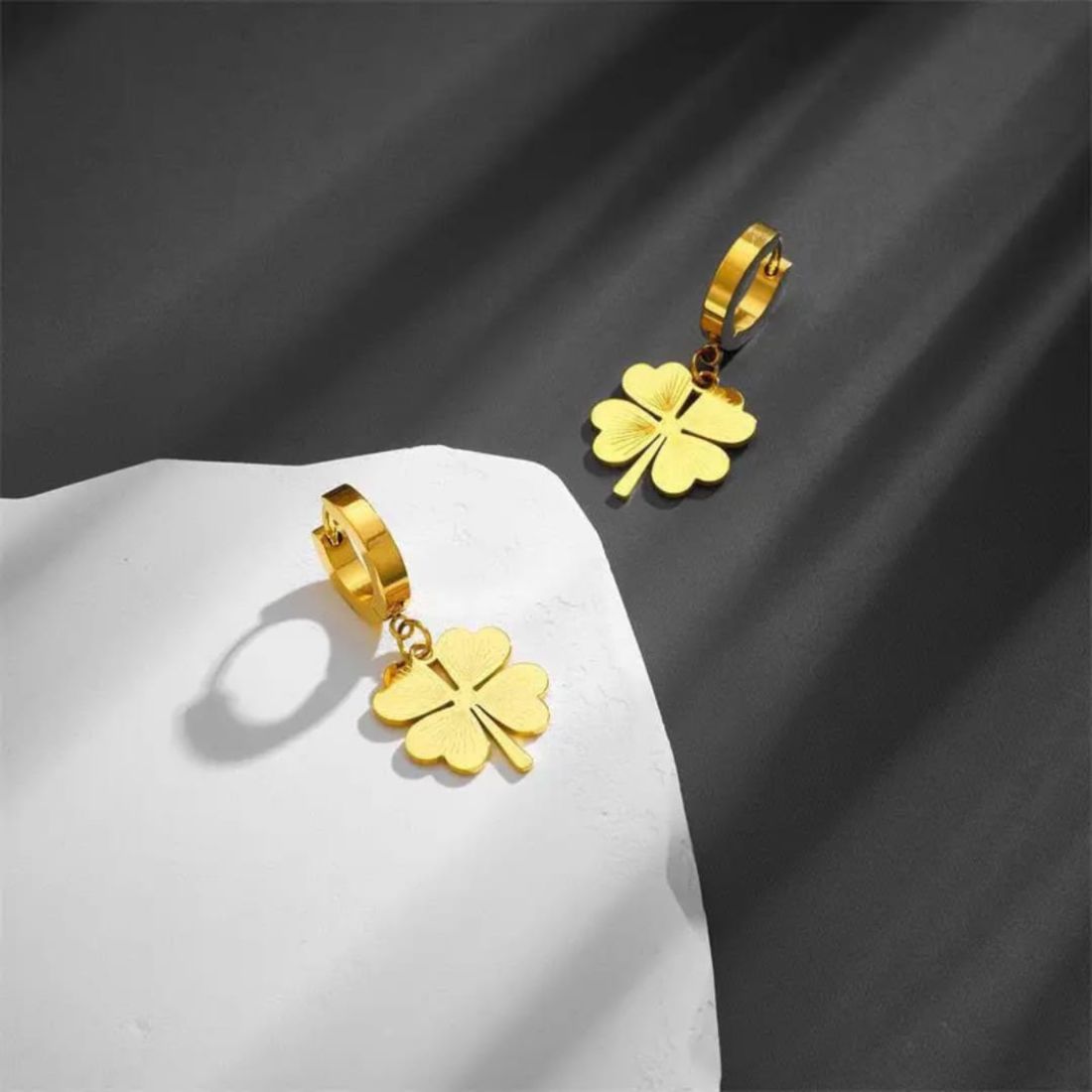 Trendy Clover Design Earrings