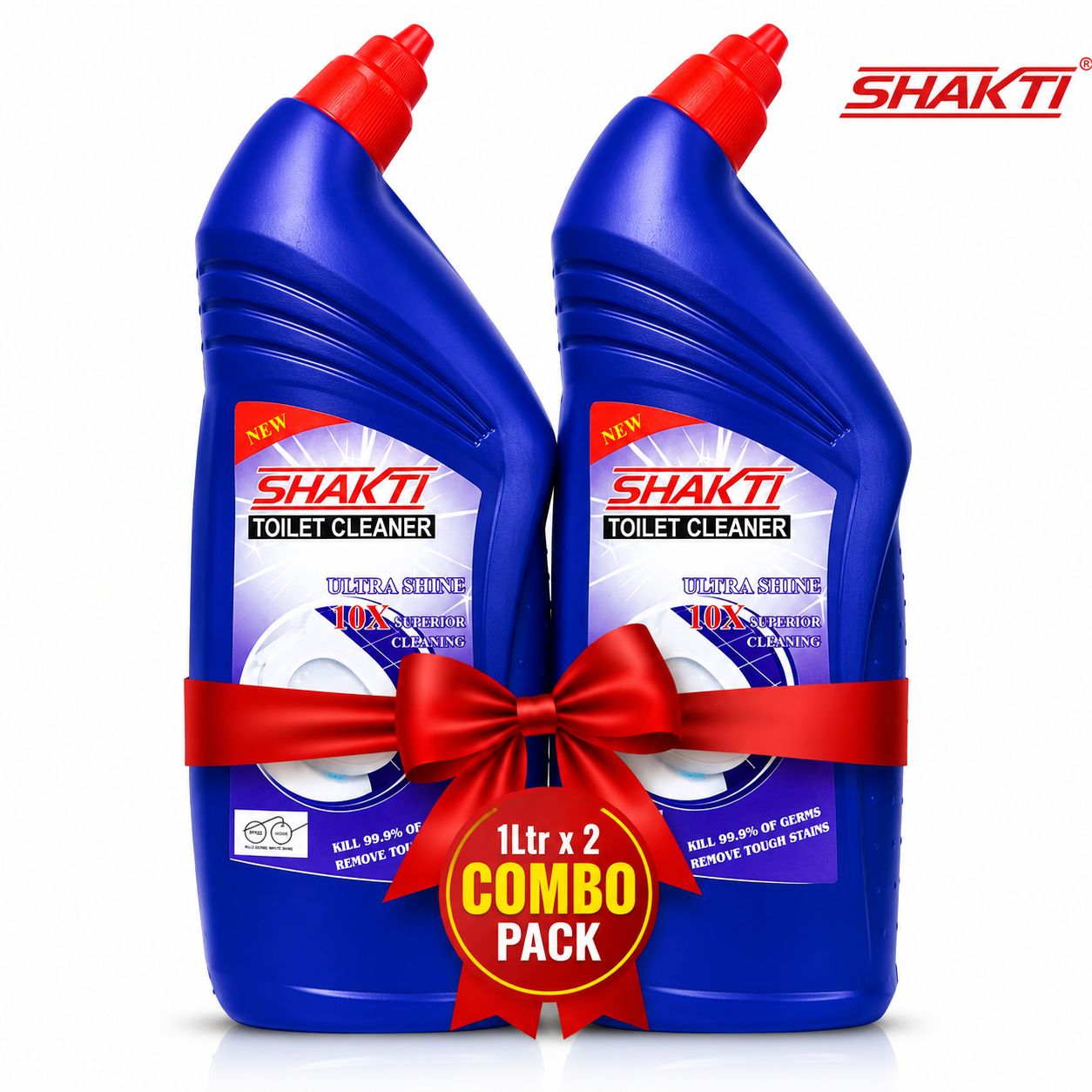 SHAKTI Toilet Cleaner 1 Ltr - 2 Pcs Combo