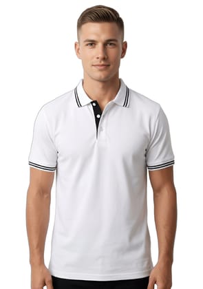 Premium Contrast Collar Polo T shirt