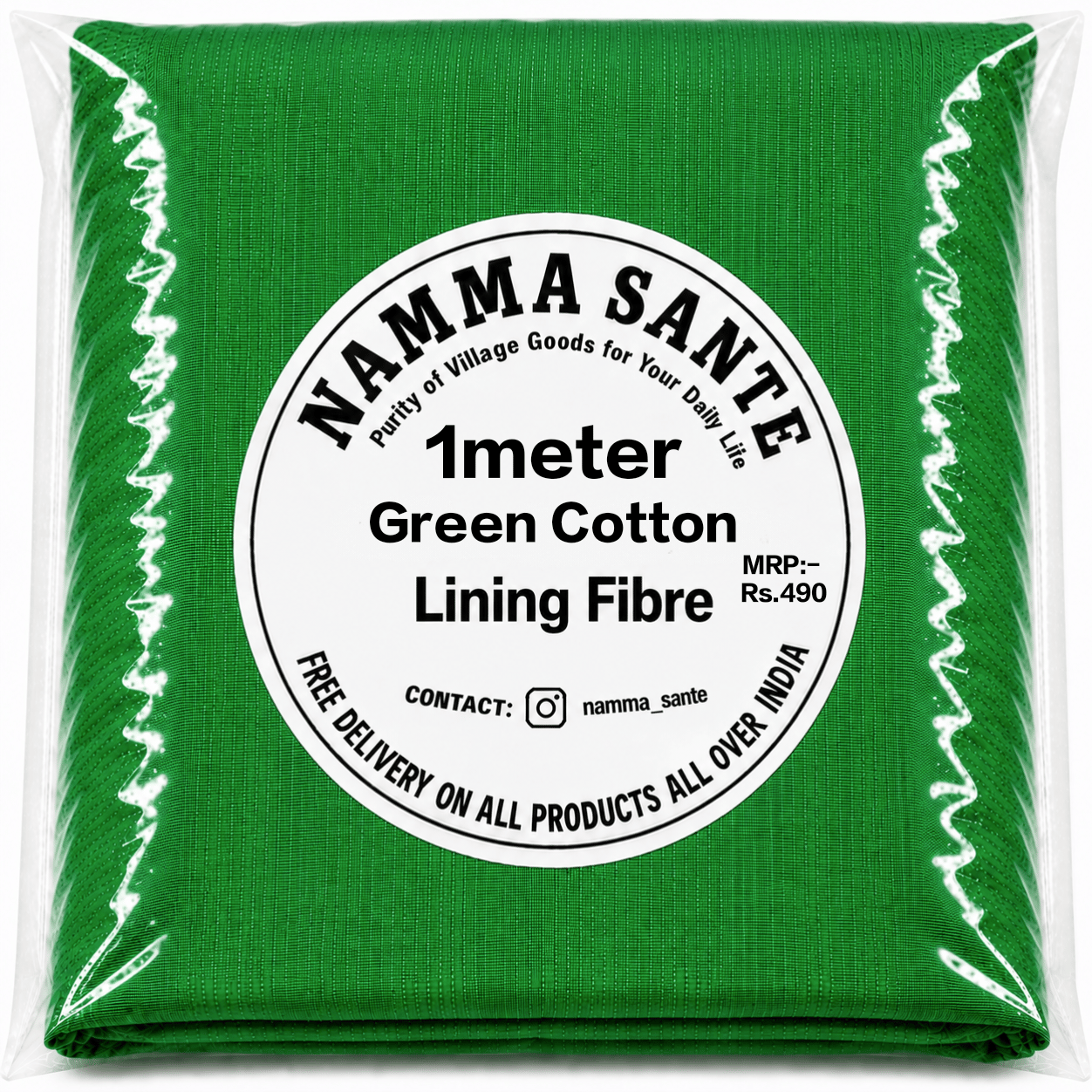 Green Cotton Lining Fabric, Hara Cotton Lining Kapda, Hara Astar Kapda, Green Cotton Inner Fabric, Green Cotton Lining Cloth 1meter