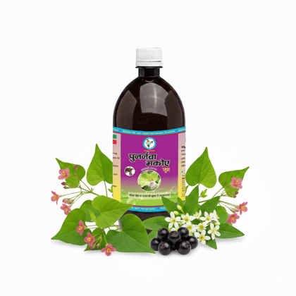 Bharat Gram Udyog Punarnava Makoy Juice - Kidney & Eye Health Support, 1 L
