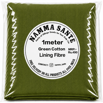Green Cotton Lining Fabric, Hara Cotton Lining Kapda, Hara Astar Kapda, Green Cotton Inner Fabric, Green Cotton Lining Cloth 1meter 