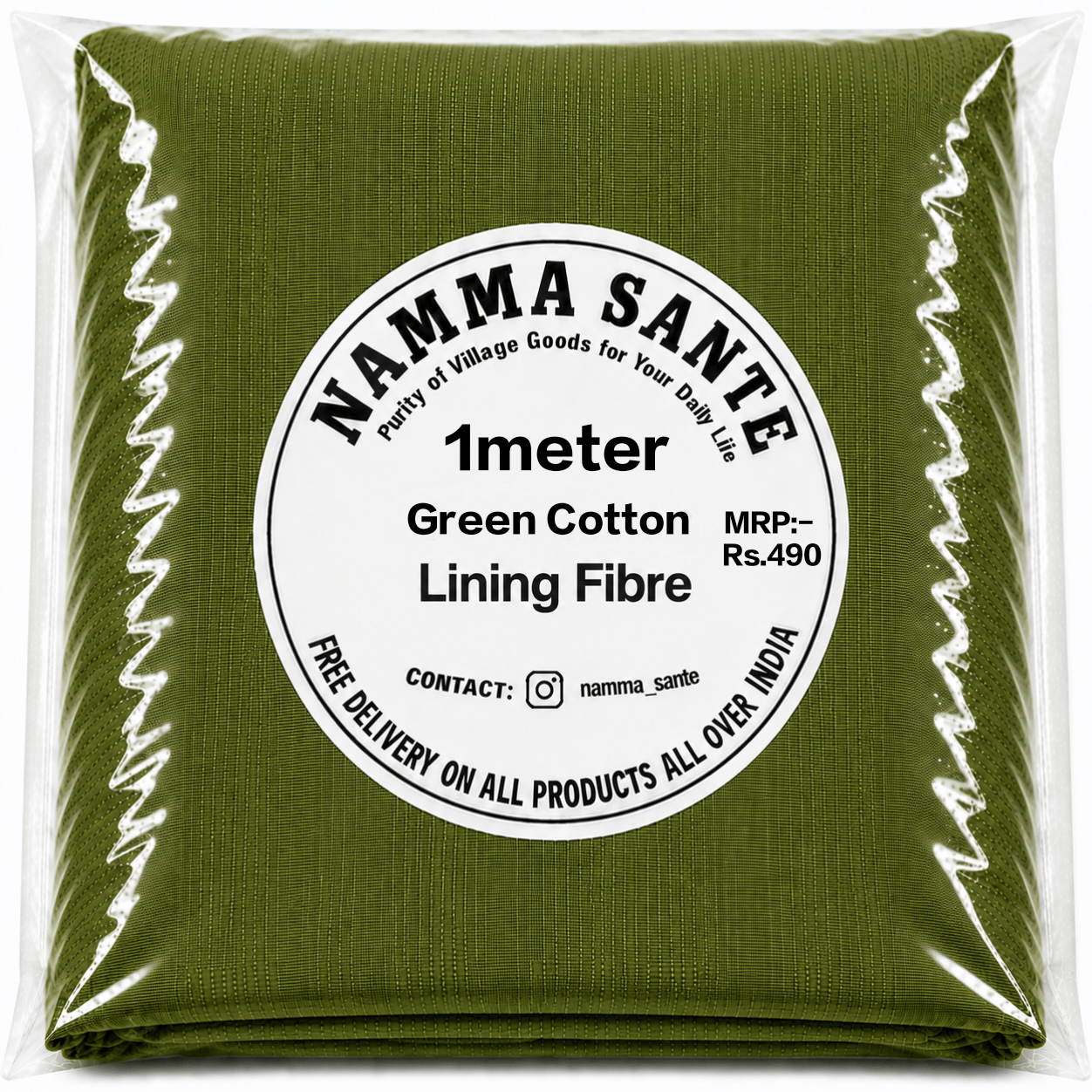Green Cotton Lining Fabric, Hara Cotton Lining Kapda, Hara Astar Kapda, Green Cotton Inner Fabric, Green Cotton Lining Cloth 1meter 