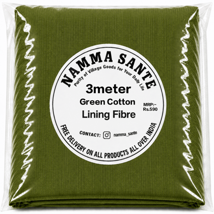 Green Cotton Lining Fabric, Hara Cotton Lining Kapda, Hara Astar Kapda, Green Cotton Inner Fabric, Green Cotton Lining Cloth 3meter 