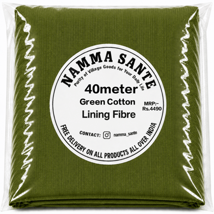 Green Cotton Lining Fabric, Hara Cotton Lining Kapda, Hara Astar Kapda, Green Cotton Inner Fabric, Green Cotton Lining Cloth 40meter 
