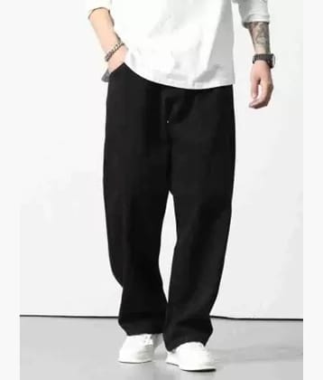 Niffer Fashion Basic Men's Jeans - Black ( Pack of 1 )