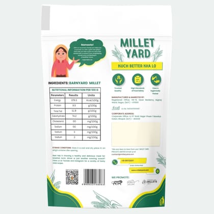 Millet Yard Barnyard Millet shreeanna 500 gram Millet Yard Barnyard Millet shreeanna 500 gram