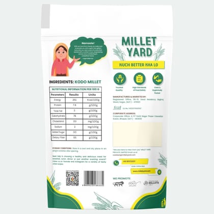 Millet Yard Kodo Millet shreeanna 500 gram Millet Yard Kodo Millet shreeanna 500 gram