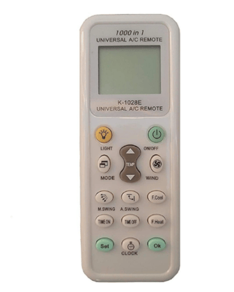 Universal 1000 in 1 A/C Remote Control with Dual sensors for Better Range Compatable with All Brands Universal 1000 in 1 A/C Remote Control with Dual sensors for Better Range Compatable with All Brands
