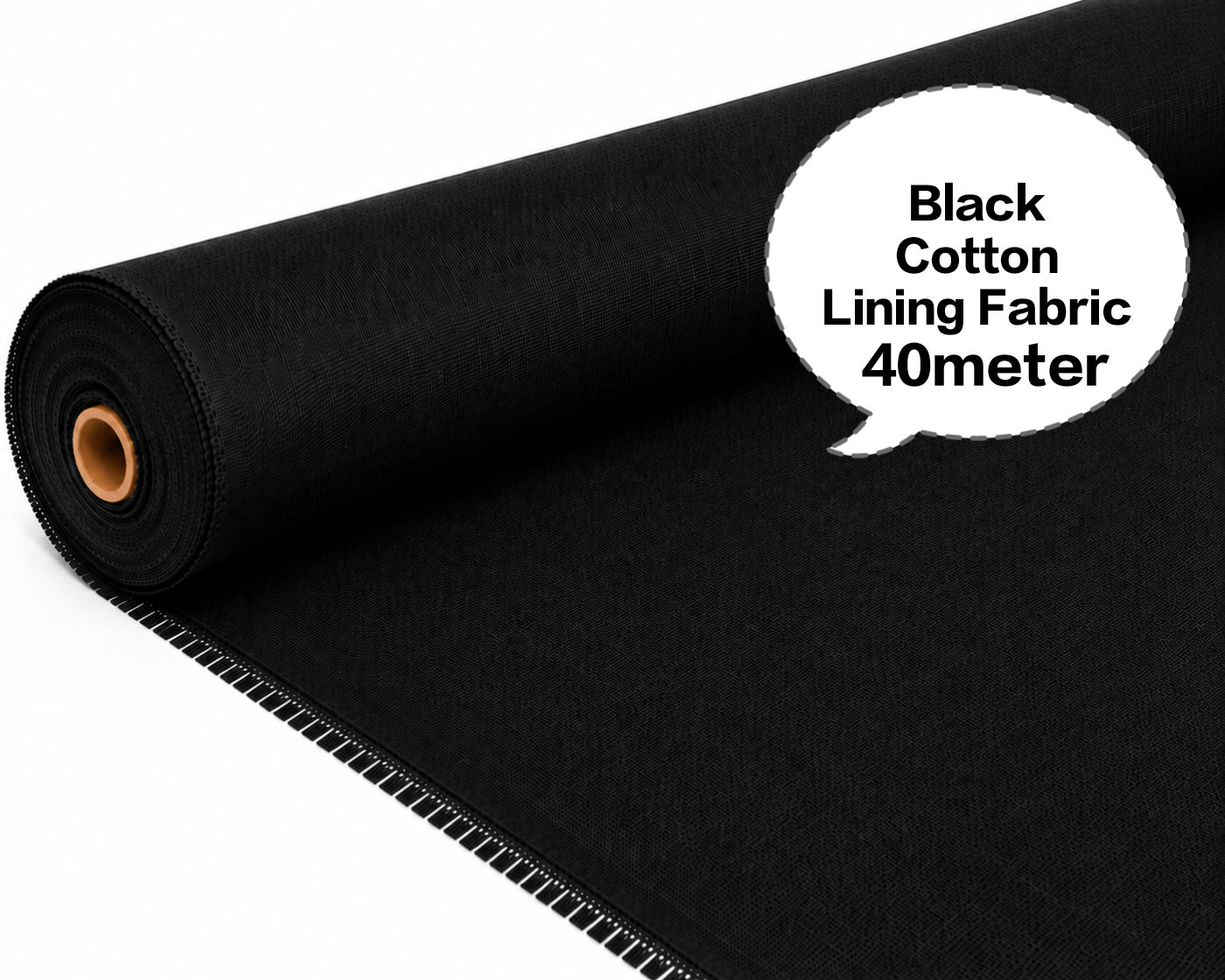 Black Cotton Lining Fabric, Black Cotton Inner Fabric, Black Cotton Astar Fabric, Black Cotton Lining Cloth, Black Cotton Garment Lining 40meter