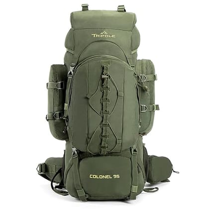 TRIPOLE Colonel Metal Frame Rucksack with Detachable Bag & Rain Cover for Trekking & Travelling | Men & Women | 3 Year Warranty TRIPOLE Colonel Metal Frame Rucksack with Detachable Bag & Rain Cover for Trekking & Travelling | Men & Women | 3 Year Warranty