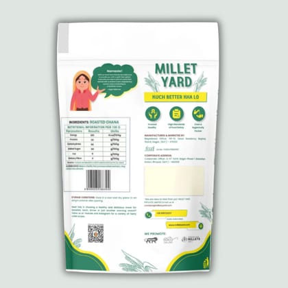Millet Yard Roasted Chana Sattu – Nutritious Protein-Rich Flour Millet Yard Roasted Chana Sattu – Nutritious Protein-Rich Flour
