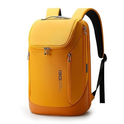 Red Lemon BANGE Captain 30L Business Smart Waterproof Backpack fit Upto 15.6 Inch Laptop Backpack with USB&Type-C Charging Port,Travel Durable Backpack for Men and Women (Sporty Yellow)