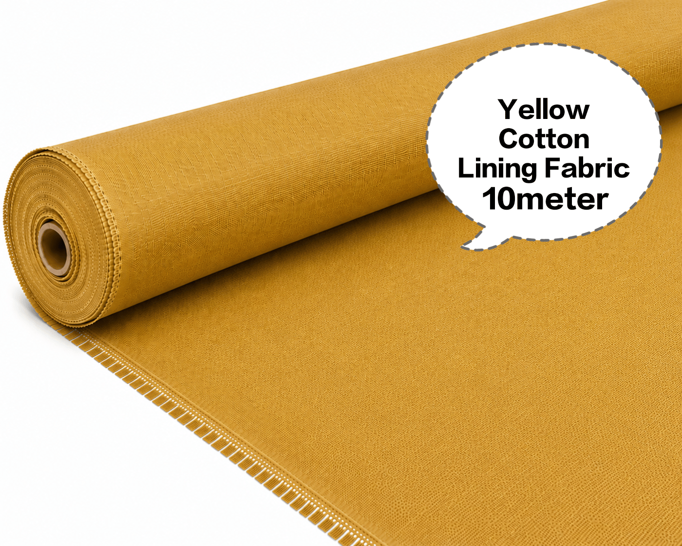 Yellow Cotton Lining Fabric, Yellow Cotton Inner Fabric, Yellow Cotton Astar Fabric, Yellow Cotton Lining Cloth, Yellow Cotton Garment Lining 10meter