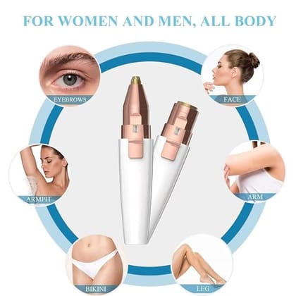 Facial Hair Trimmer Usb Rechargeble Blawless Machine For Women - Chin, Cheek, Eyebrow, Upper Lip Hair Remover For Women