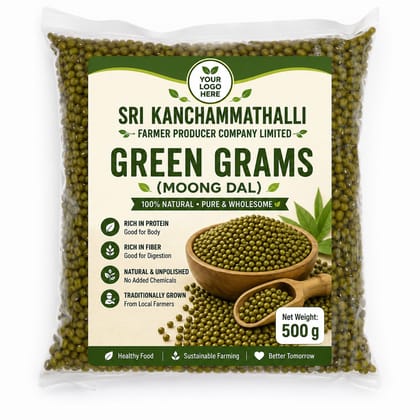 Sri Kanchammathalli Green Grams (Moong Dal) 500g