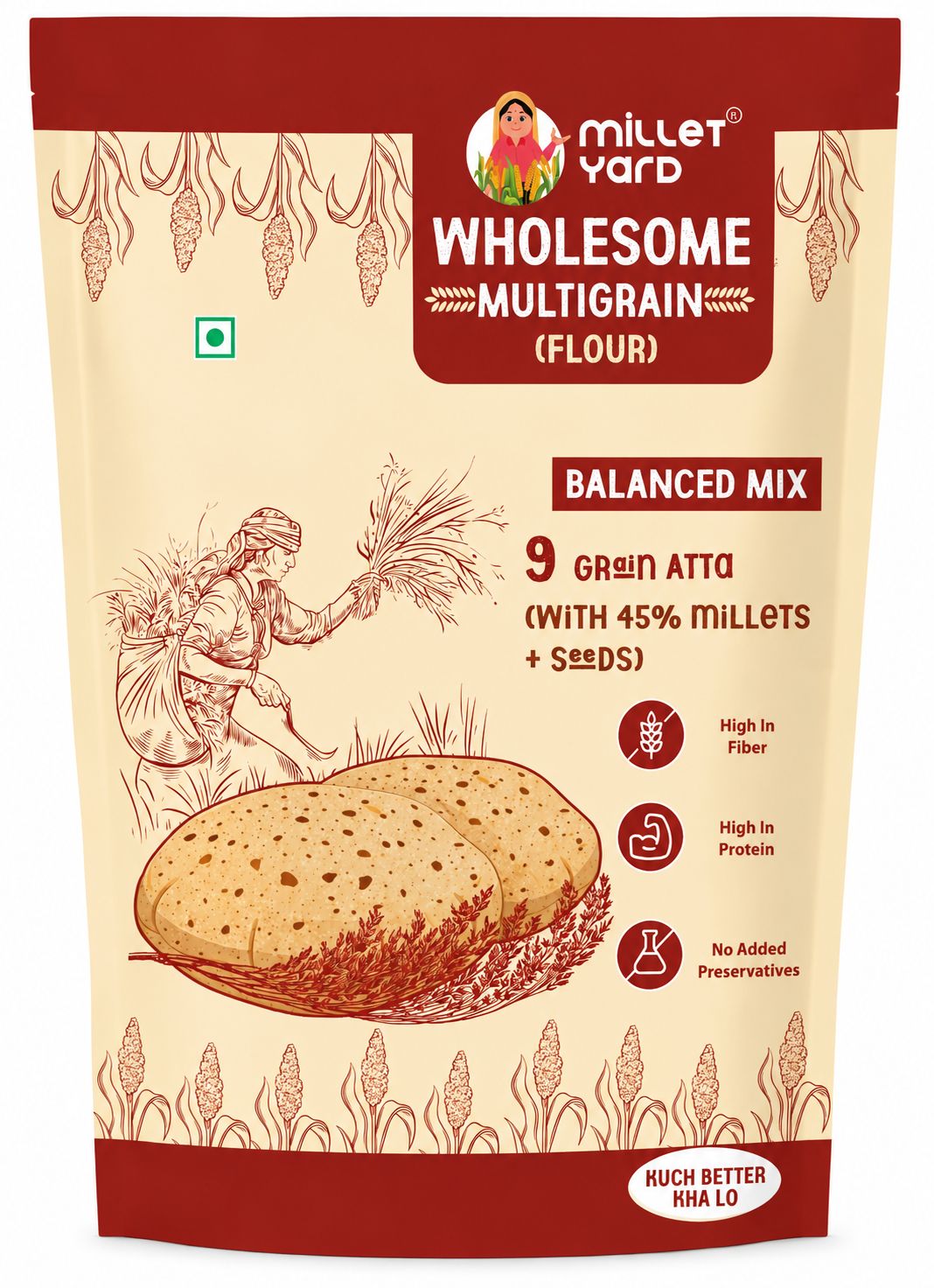 MILLET YARD Wholesome multigrain Atta | High Protien |