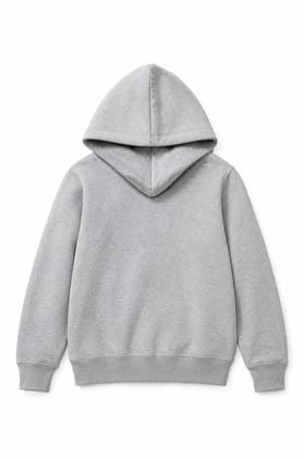 Unisex Grey Pullover Fleece Hoodie