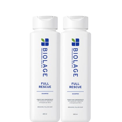 Biolage Full Rescue Shampoo for Hair Breakage, 74% Resistance to Hairfall, For Fragile Hair (200 ml each) Pack of 2
