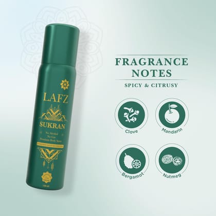 Lafz - Sukran Premium Body Spray (120 Ml)