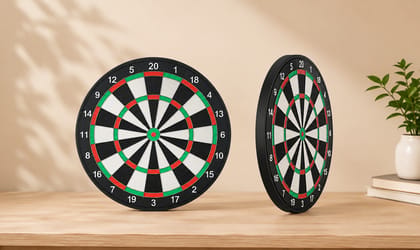 Classic Standard Bristle Dartboard with Metal Number Ring