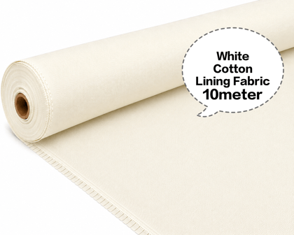 White Cotton Lining Fabric, White Cotton Inner Fabric, White Cotton Astar Fabric, White Cotton Lining Cloth, White Cotton Garment Lining10meter 