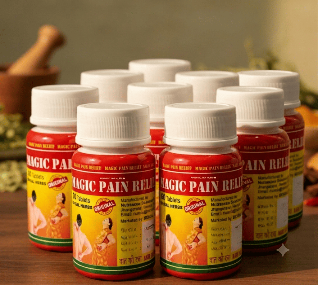 Magic Pain Relief (Pack of 10 Pcs) - Fast and Long Lasting Relief from Joint, Back & Muscle Pain