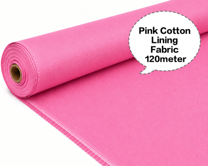 Pink Cotton Lining Fabric, Pink Cotton Inner Fabric, Pink Cotton Astar Fabric, Pink Cotton Lining Cloth, Pink Garment Lining Fabric 120meter