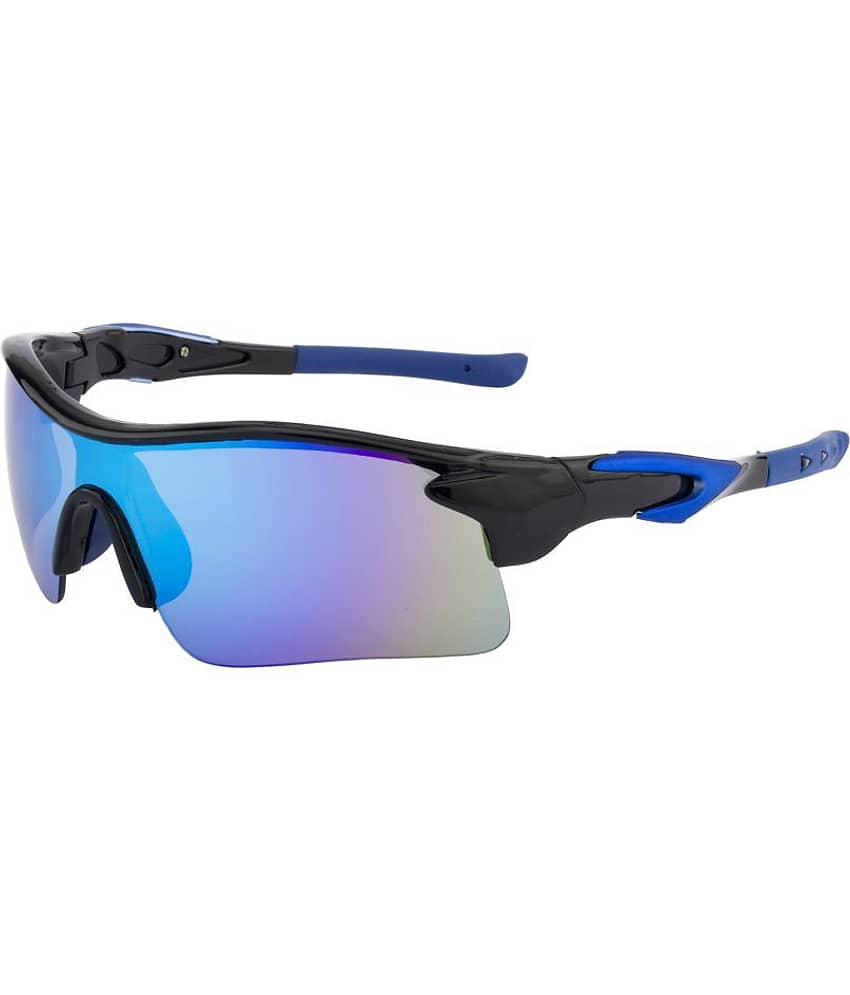 Clark n' Palmer - Blue Wrap Around Sunglasses ( SM 116 )