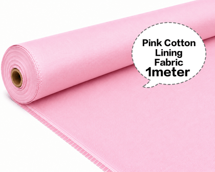 Pink Cotton Lining Fabric, Pink Cotton Inner Fabric, Pink Cotton Astar Fabric, Pink Cotton Lining Cloth, Pink Garment Lining Fabric 1meter