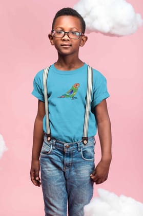 Round Neck T-Shirt (Kids) - Pretty Jandaya Parakeet (17 Colours)